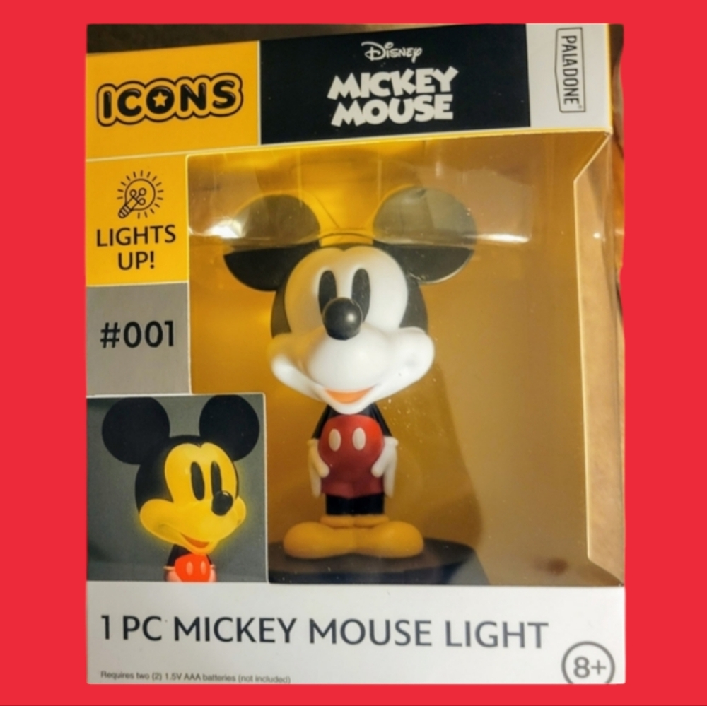NIB Collectible‎ Paladone Disney Mickey Mouse Icon Light (#001) Multi-colored